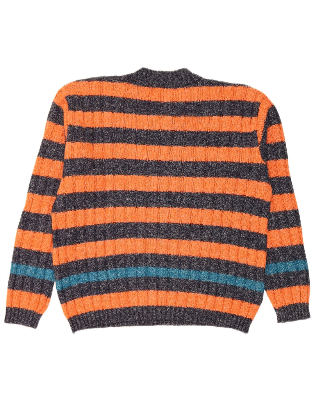 Levi's Jersey con cuello en V para hombre de lana de alpaca a rayas naranja pequeño