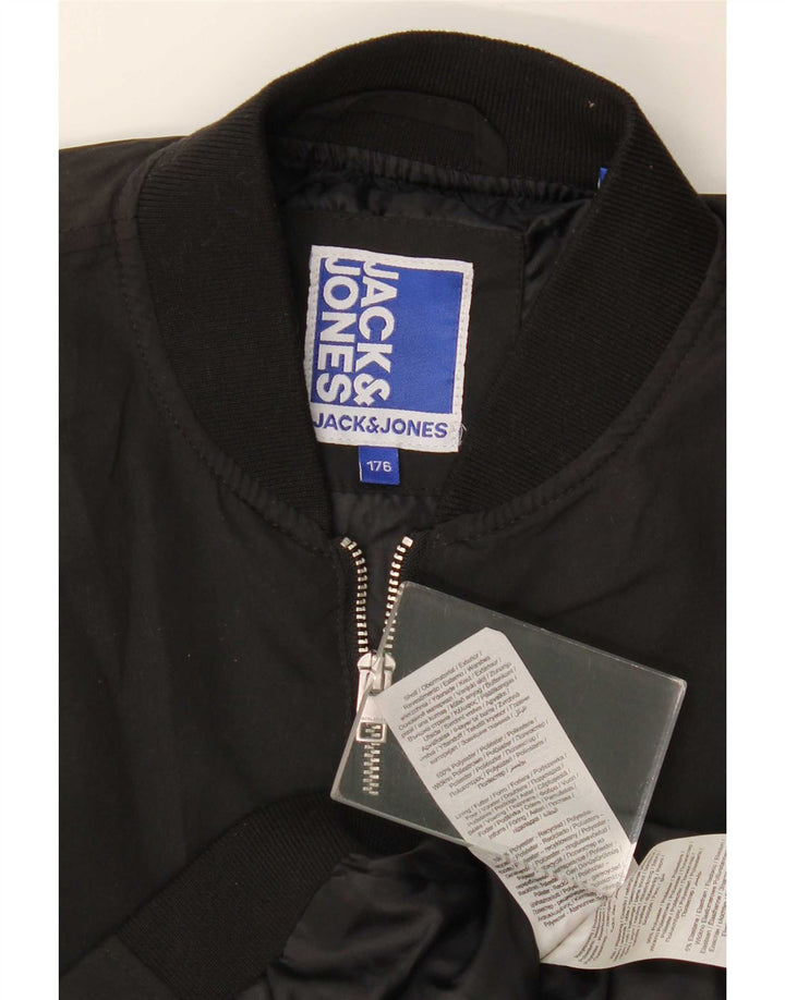 Jack & Jones Cazadora Bomber para Niño 15-16 Años Negro Poliéster