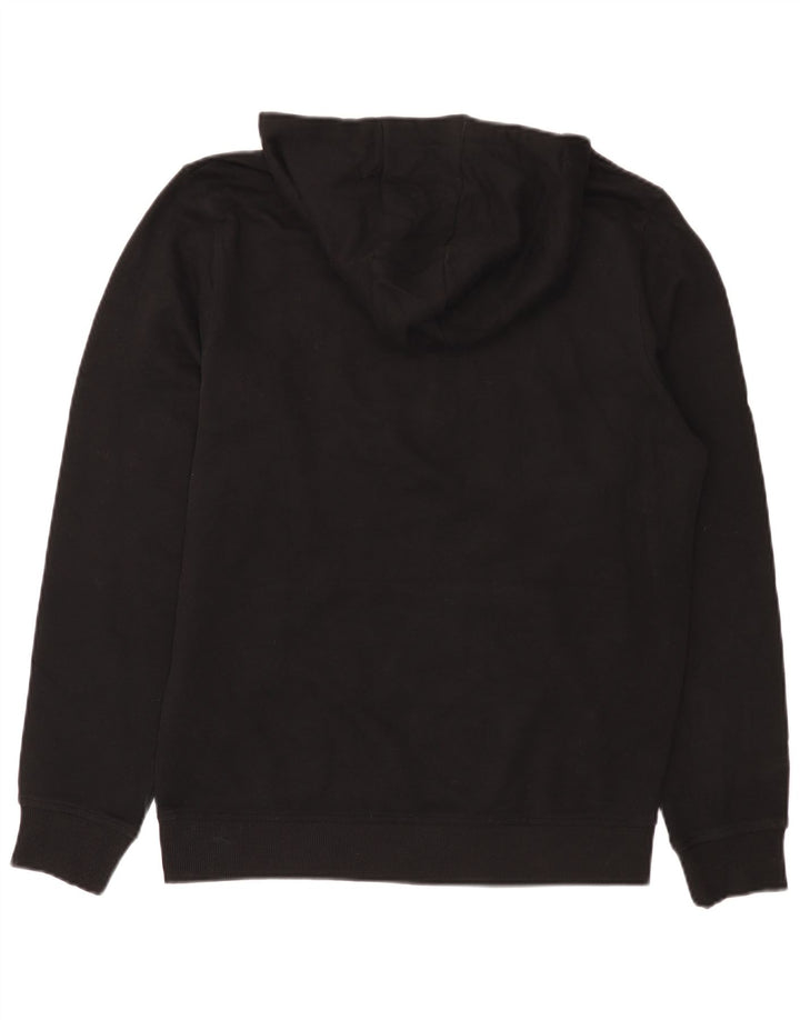 Lyle & Scott Jersey con capucha para hombre, talla mediana, algodón negro