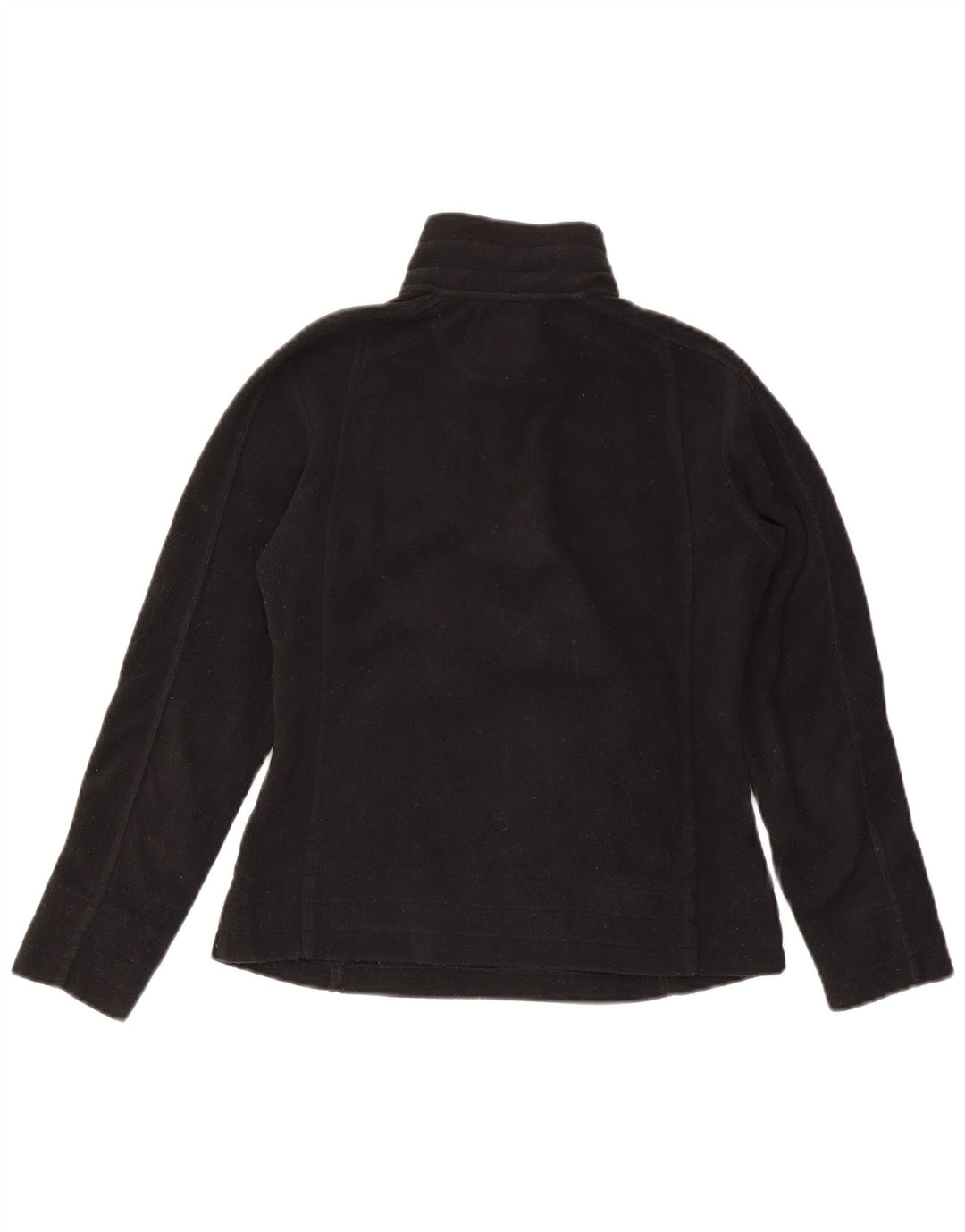 Think Pink Jersey de forro polar con cuello y cremallera para mujer UK 10 Small Poliéster negro
