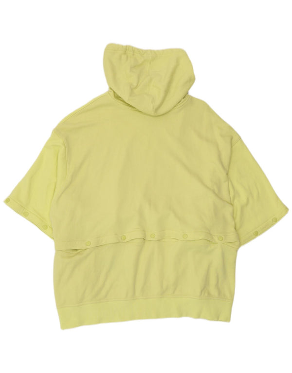 ADIDAS Jersey con capucha de manga corta extragrande para mujer UK 28/30 3XL Amarillo