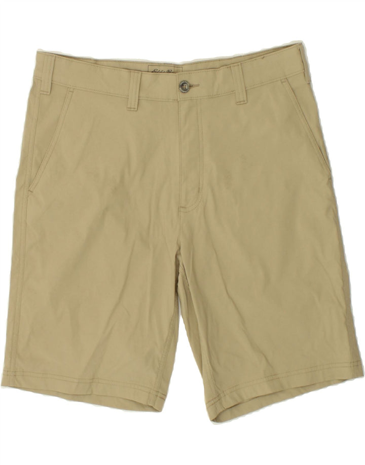 EDDIE BAUER Mens Chino Shorts W36 Large  Beige Polyester Vintage Eddie Bauer and Second-Hand Eddie Bauer from Messina Hembry 