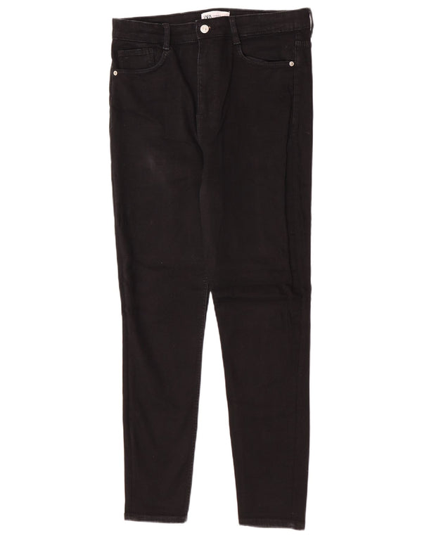 Zara Vaqueros Pitillo Mujer EU 44 XL W34 L27 Algodón Negro