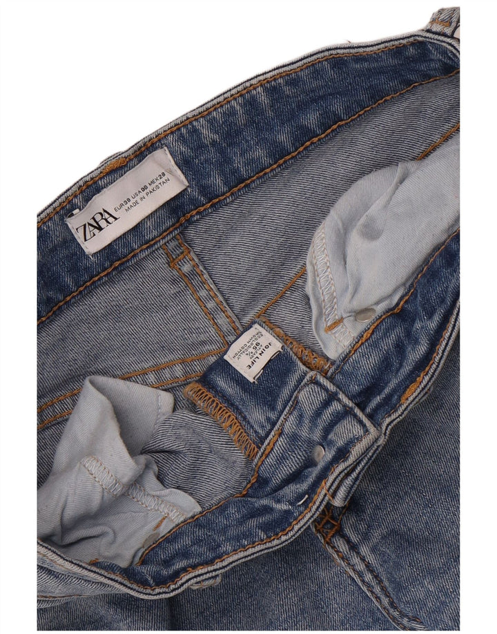 Zara Jeans Bootcut para Mujer EU 38 Small W28 L26 Algodón Azul