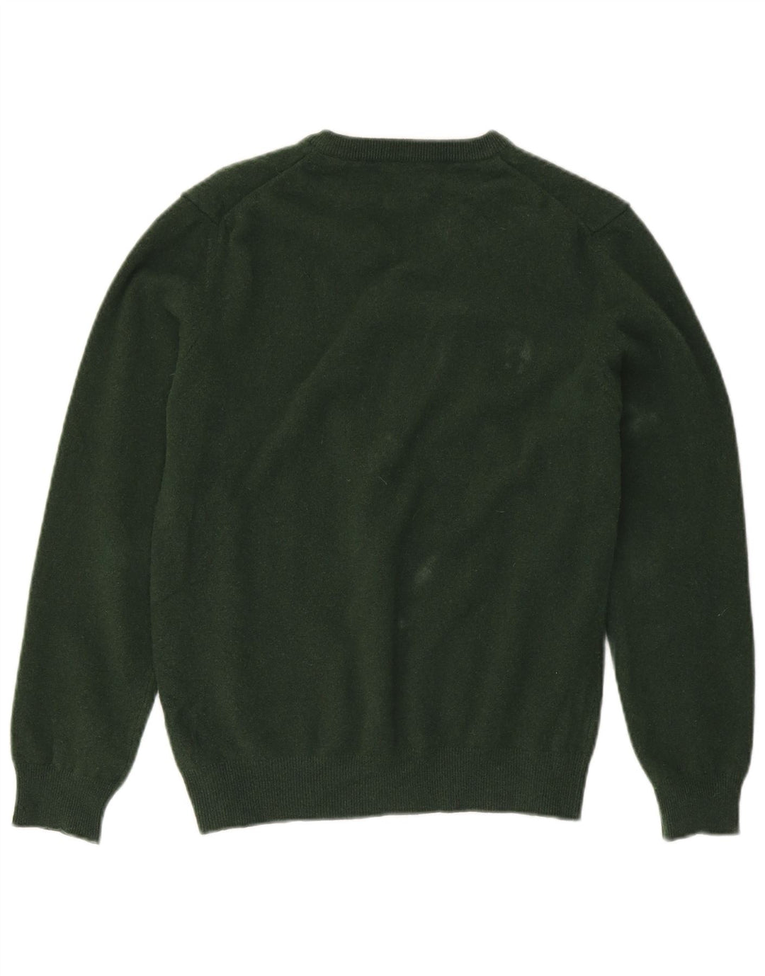 Gant Jersey Con Cuello En V De Lana De Cordero Verde Medio |