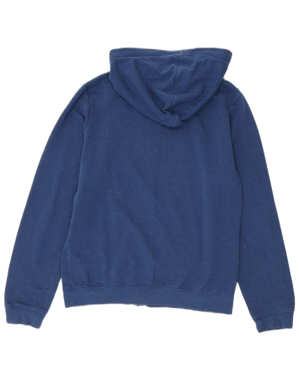 Nike - Sudadera con capucha y cremallera para mujer, talla 40, algodón azul mediano