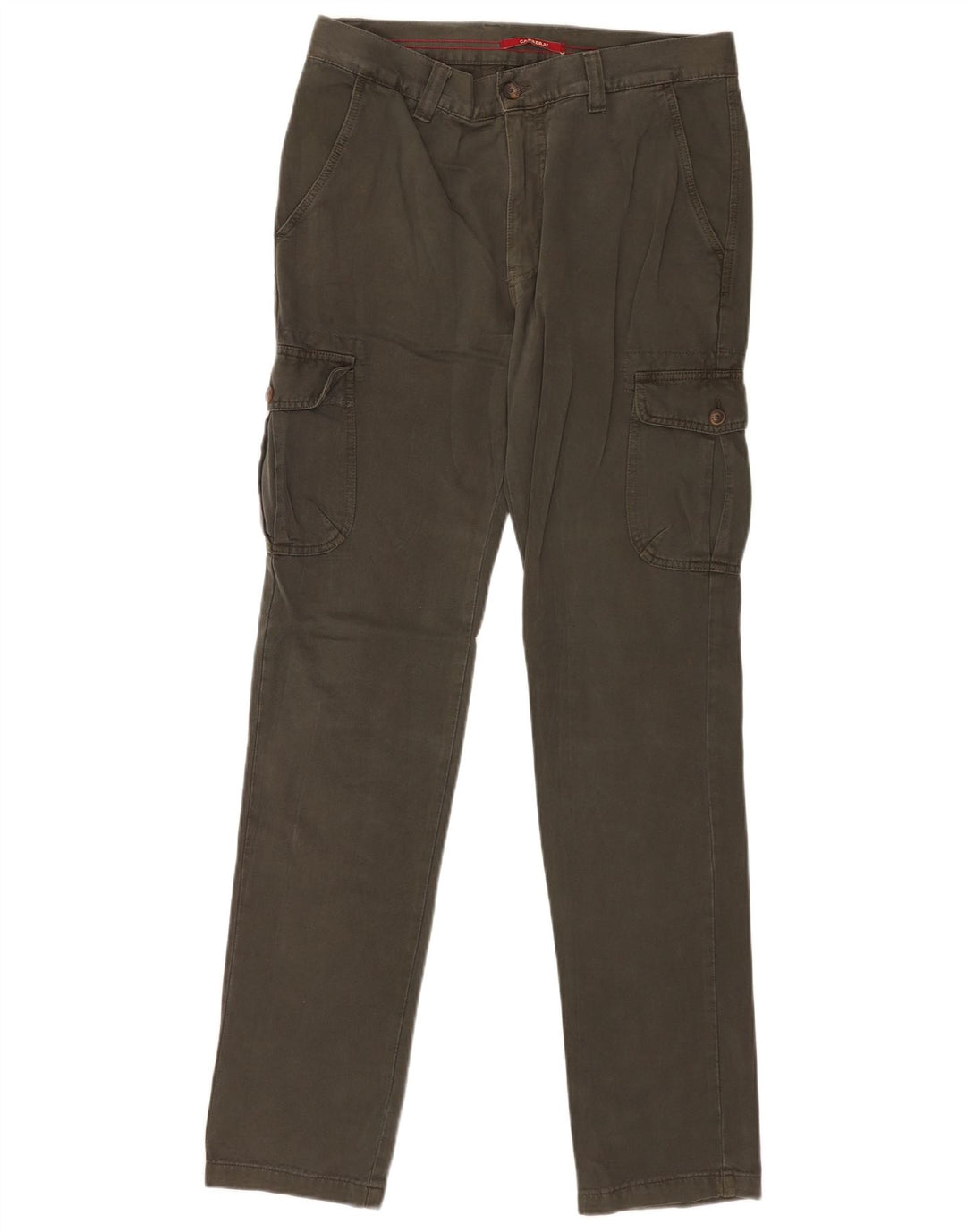 Pantalones Cargo Regulares Carrera Para Hombre W31 L33 Algodón Verde