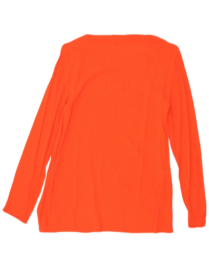 Zara Mujer Top Manga Larga UK 6 XS Naranja