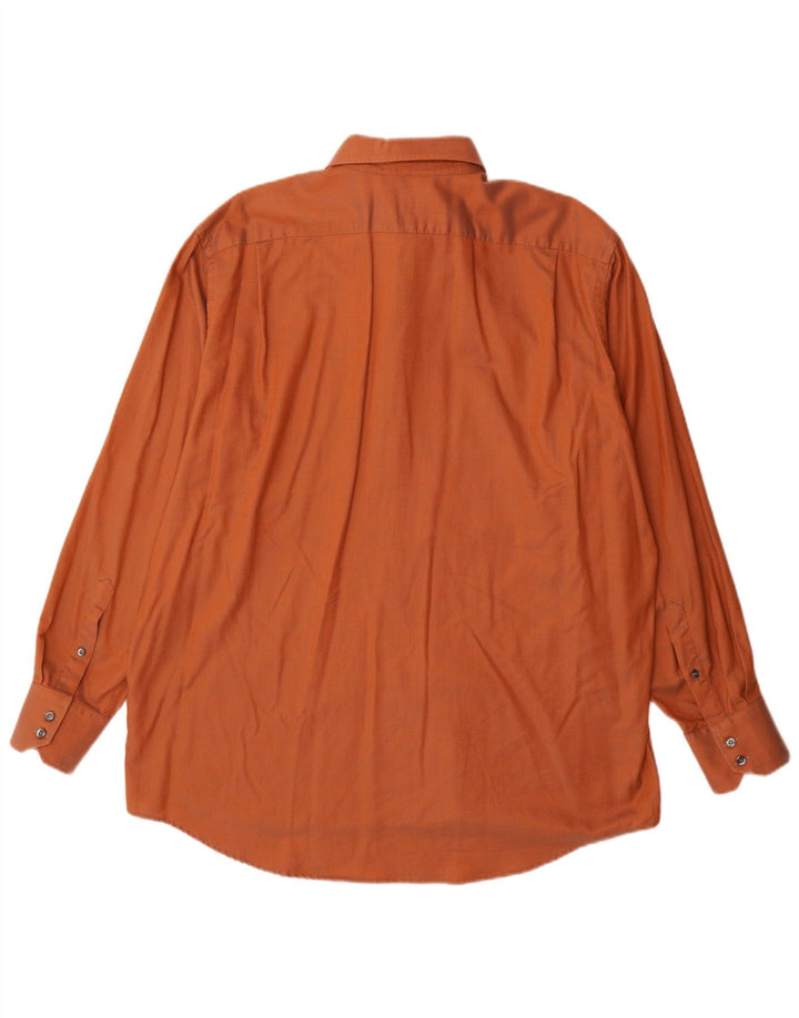 Camisa Lacoste Hombre Talla 45 XL Naranja Algodón