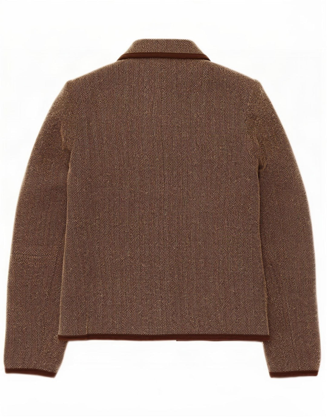 Marks & Spencer Chaqueta Blazer para Mujer UK 10 Small Brown Herringbone