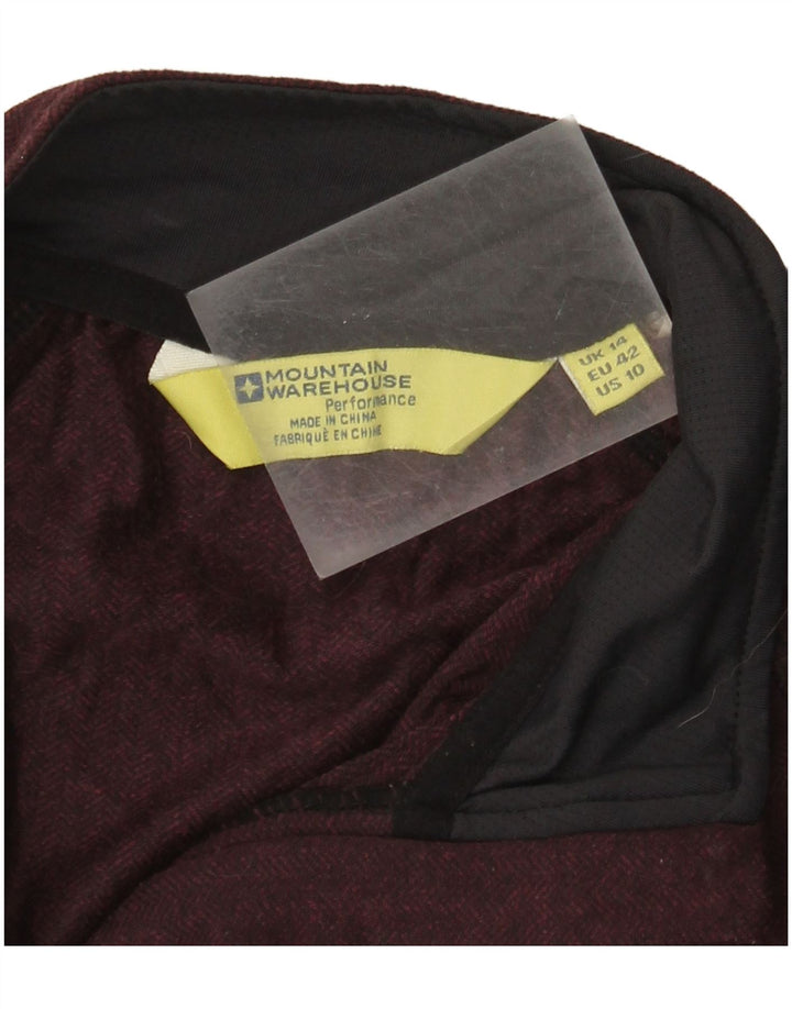 Chaqueta superior de chándal para mujer de Mountain Warehouse UK 44 Medium Borgoña
