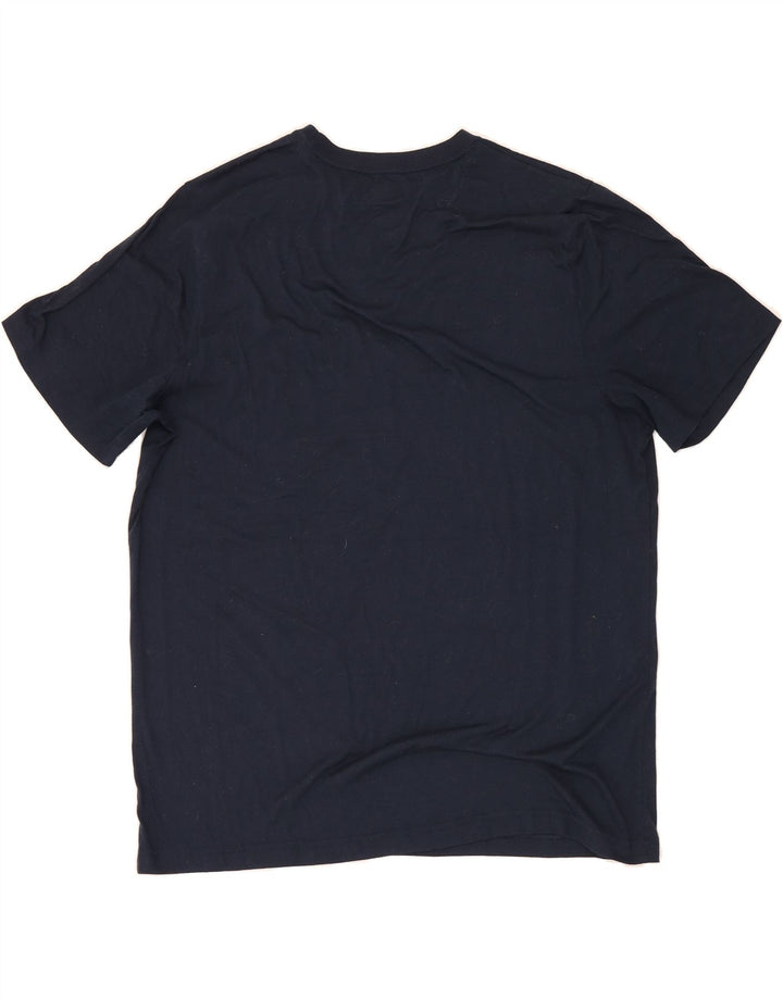 FILA Mens T-Shirt Top XL Navy Blue Polyester Vintage Fila and Second-Hand Fila from Messina Hembry 