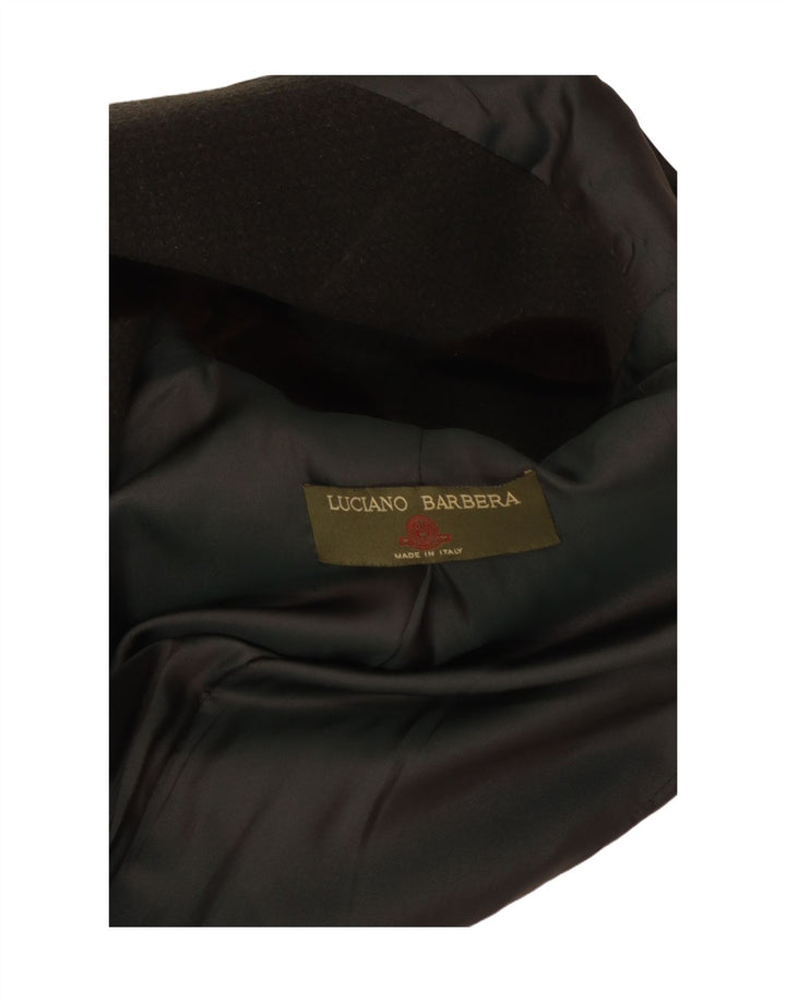 Luciano Barbera Chaqueta Blazer De 4 Botones Para Mujer IT 44 Angora Verde Medio