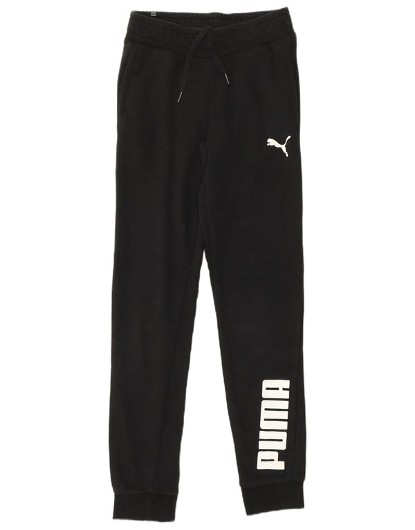 PUMA Pantalones de chándal con gráfico para Mujer Joggers UK 2 2XS Negro
