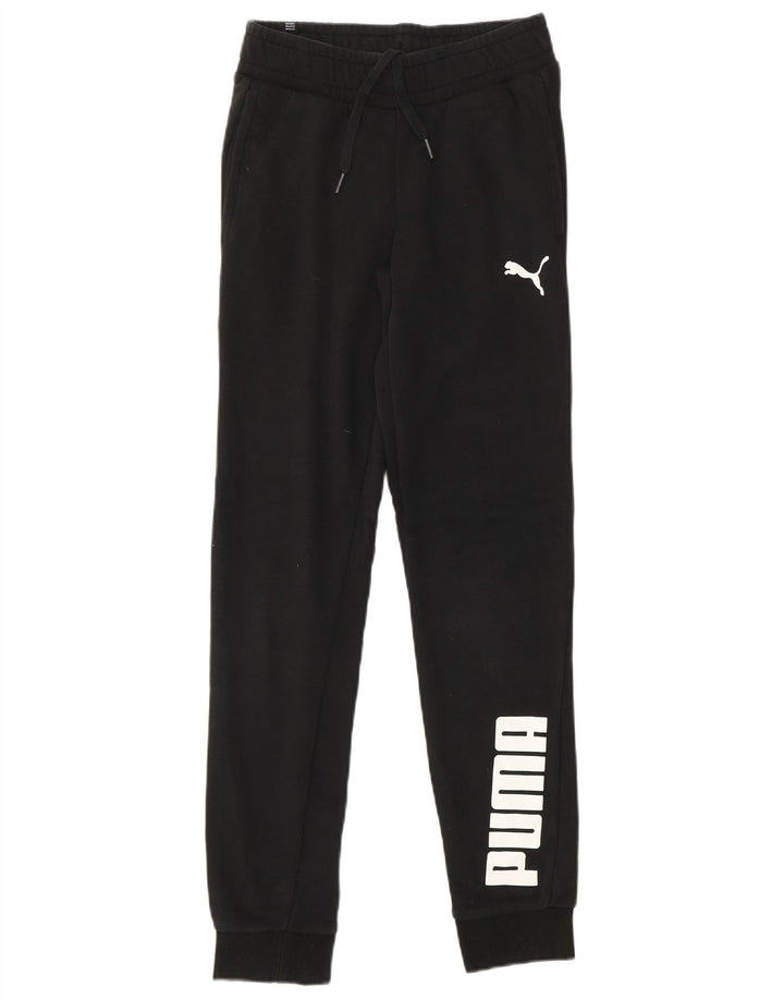 PUMA Pantalones de chándal con gráfico para Mujer Joggers UK 2 2XS Negro