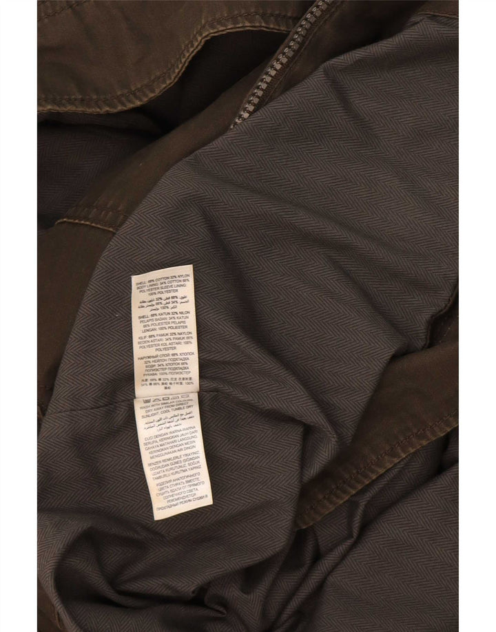 John Rocha Chaqueta utilitaria para hombre UK 38 Algodón caqui mediano
