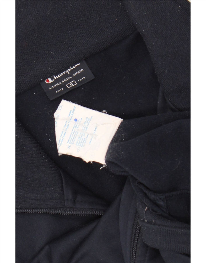 Champion Chaqueta de chándal para hombre Small Azul marino Colorblock Poliéster