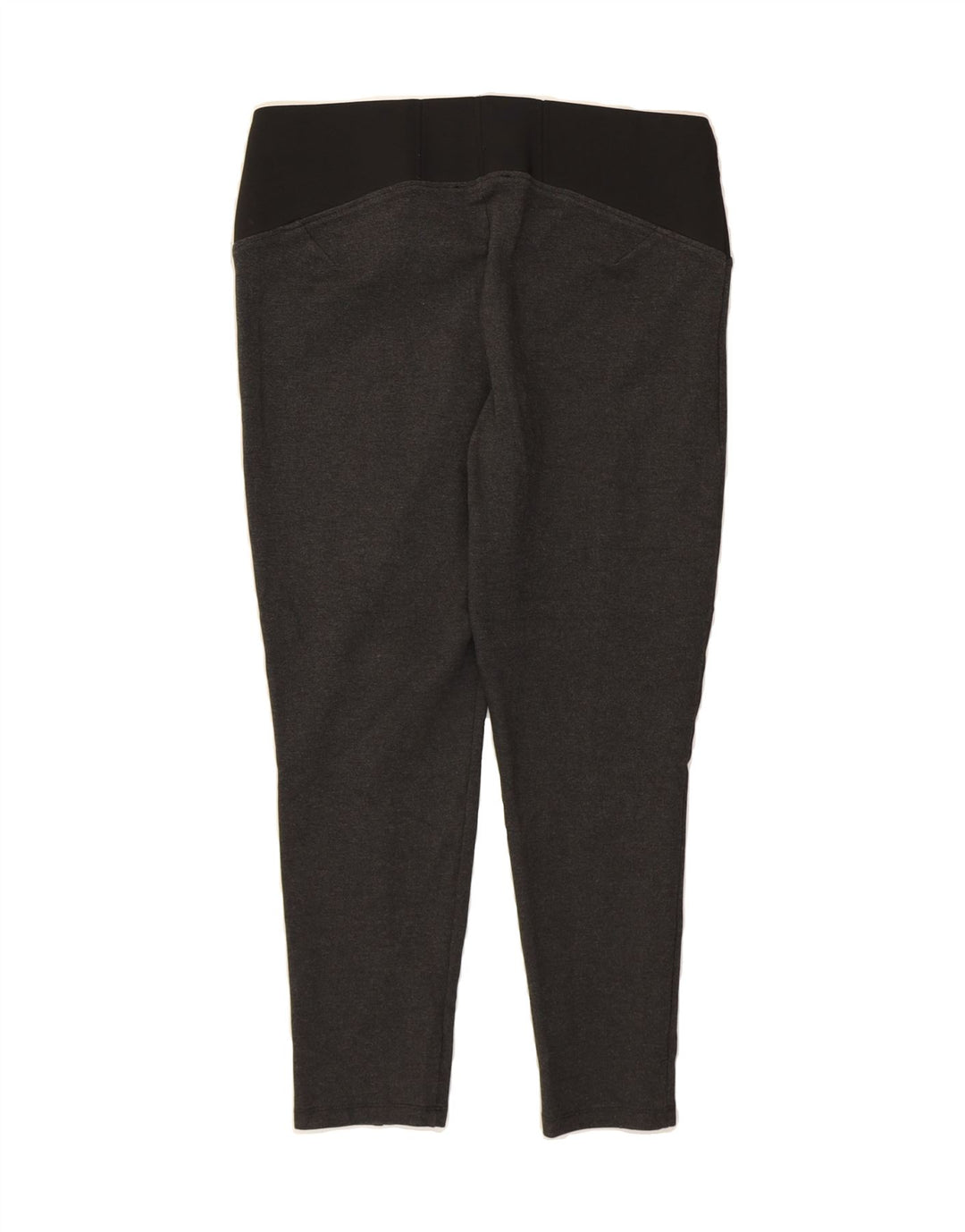 MARKS & SPENCER Womens Leggings UK 14 Medium Grey Colourblock Viscose Vintage Marks & Spencer and Second-Hand Marks & Spencer from Messina Hembry 