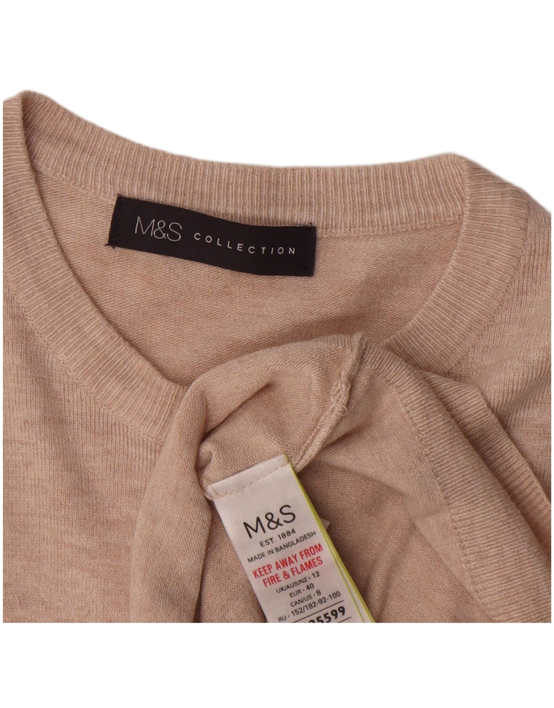 Marks & Spencer - Cárdigan corto para mujer, talla 40, tamaño mediano, color rosa