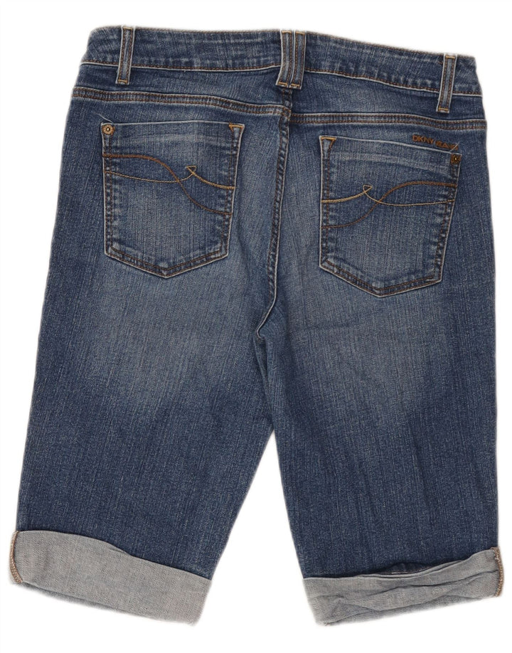 DKNY Pantalones cortos de mezclilla para mujer US 12 grande W32 algodón azul