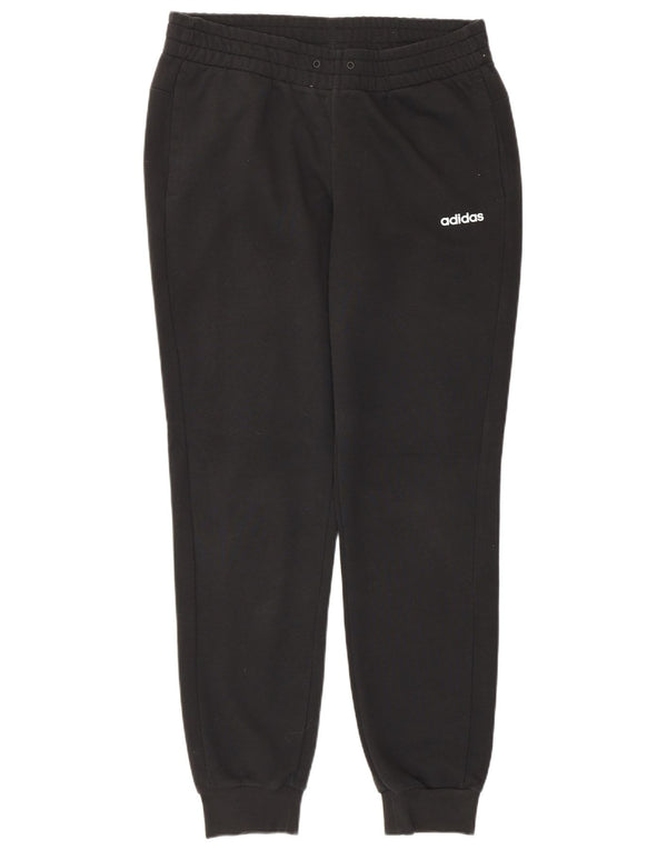 Adidas Mujer Chándal Pantalones Joggers UK 12/14 Mediano Negro Algodón