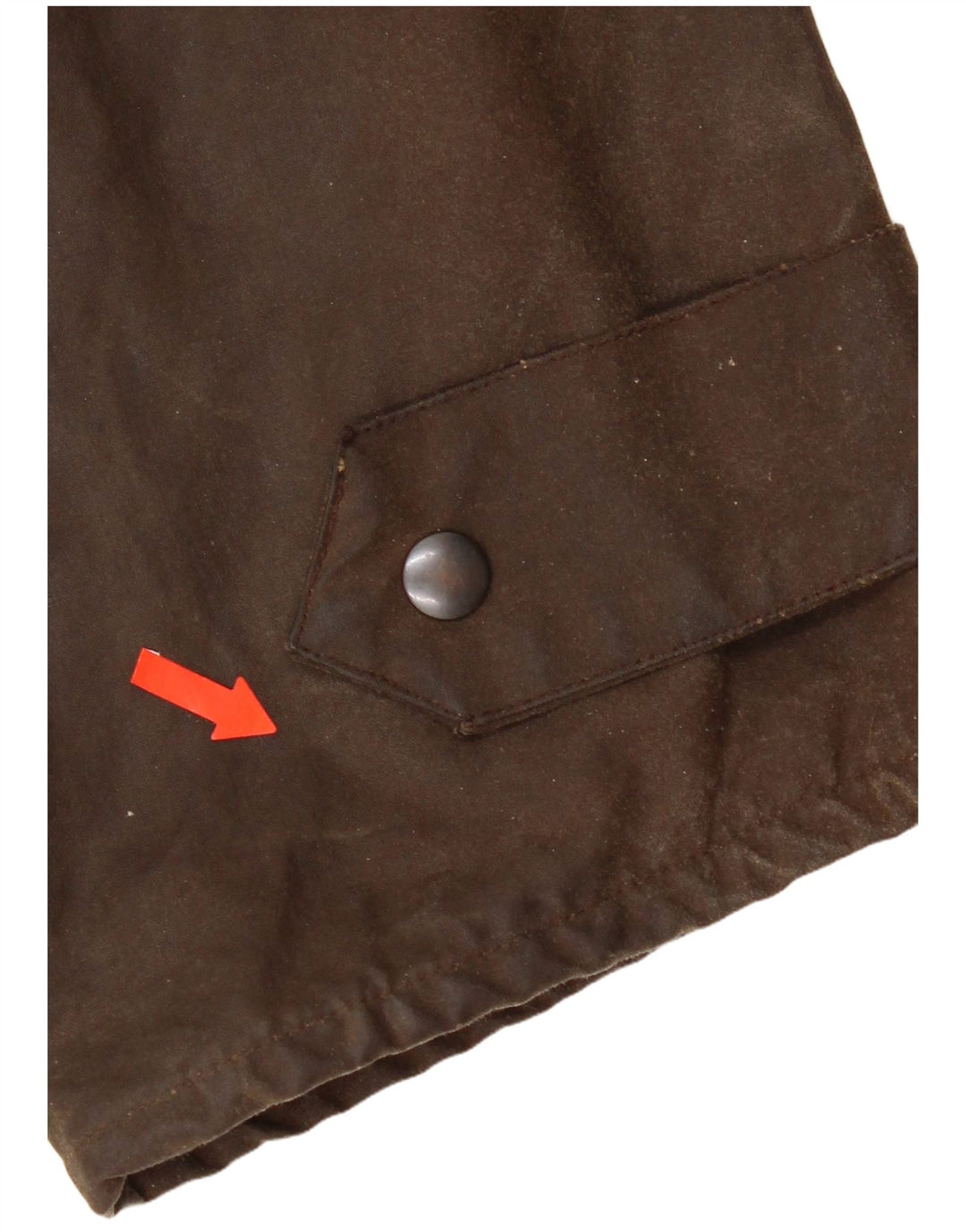 Vintage hombres encerado algodón abrigo Reino Unido 40 marrón grande