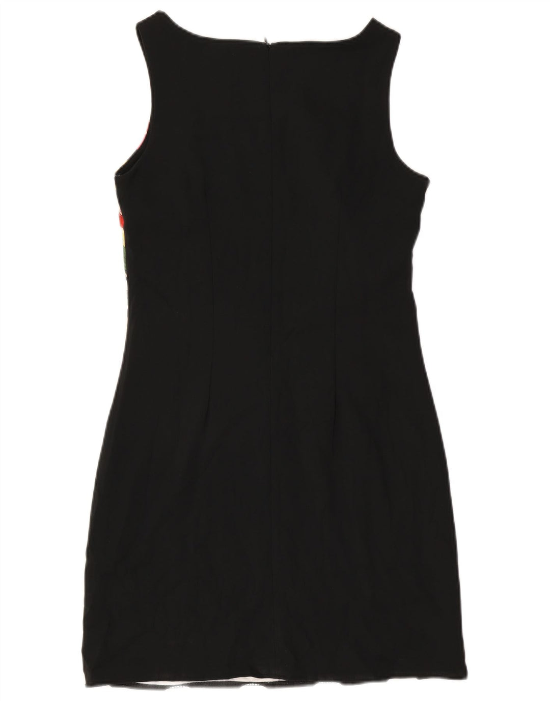 Desigual Vestido tubo gráfico EU 40 Poliéster floral negro mediano
