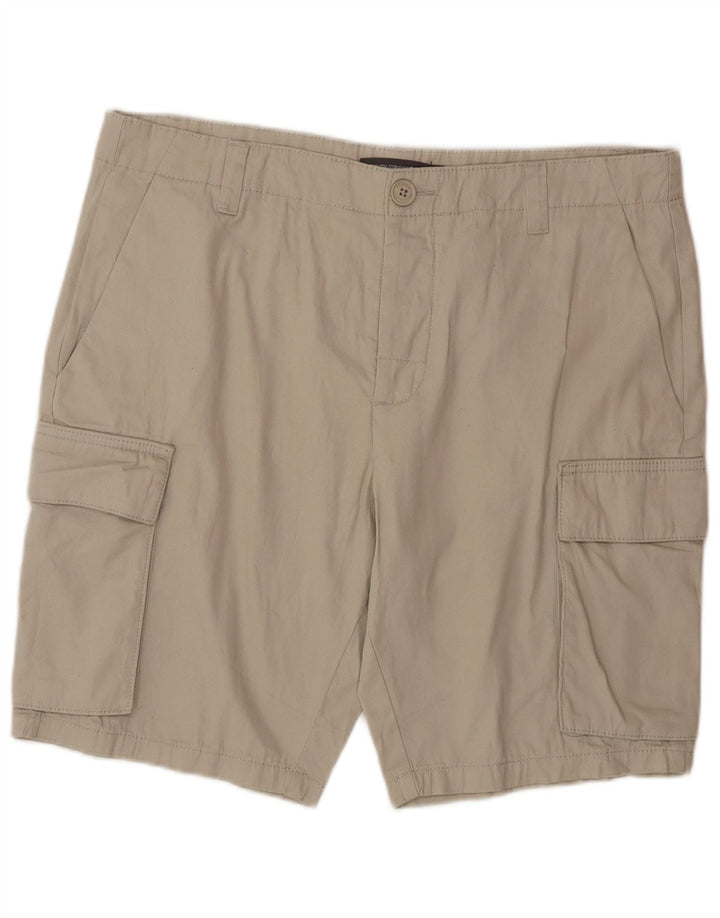 Pantalones cortos tipo cargo para hombre de French Connection, talla grande, W36, algodón beige