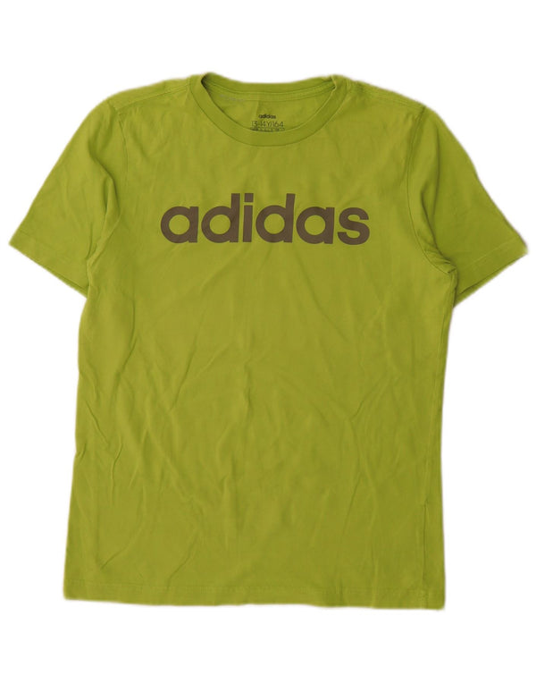 Adidas Camiseta Gráfica para Niños Top 13-14 Años Verde Algodón