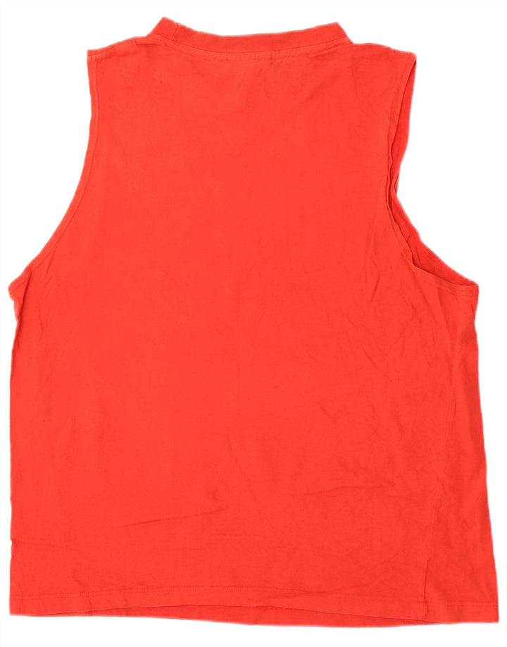 Puma Hombre Gráfico Chaleco Top Pequeño Algodón Rojo