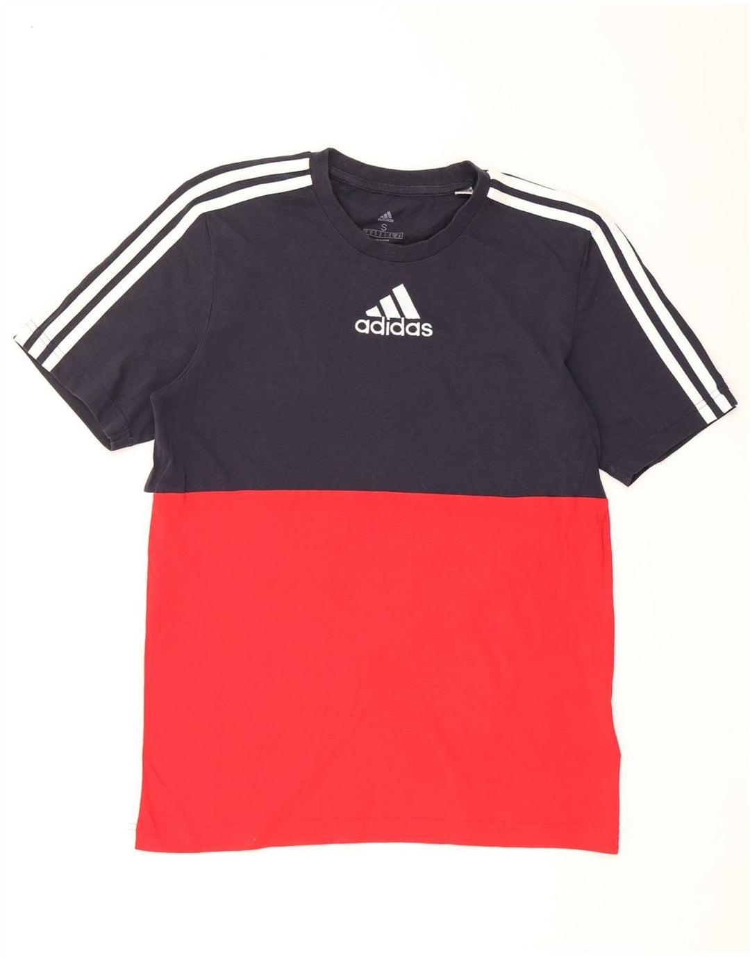 Adidas Hombre Camiseta Gráfica Top Pequeño Multicolor Colorblock Algodón