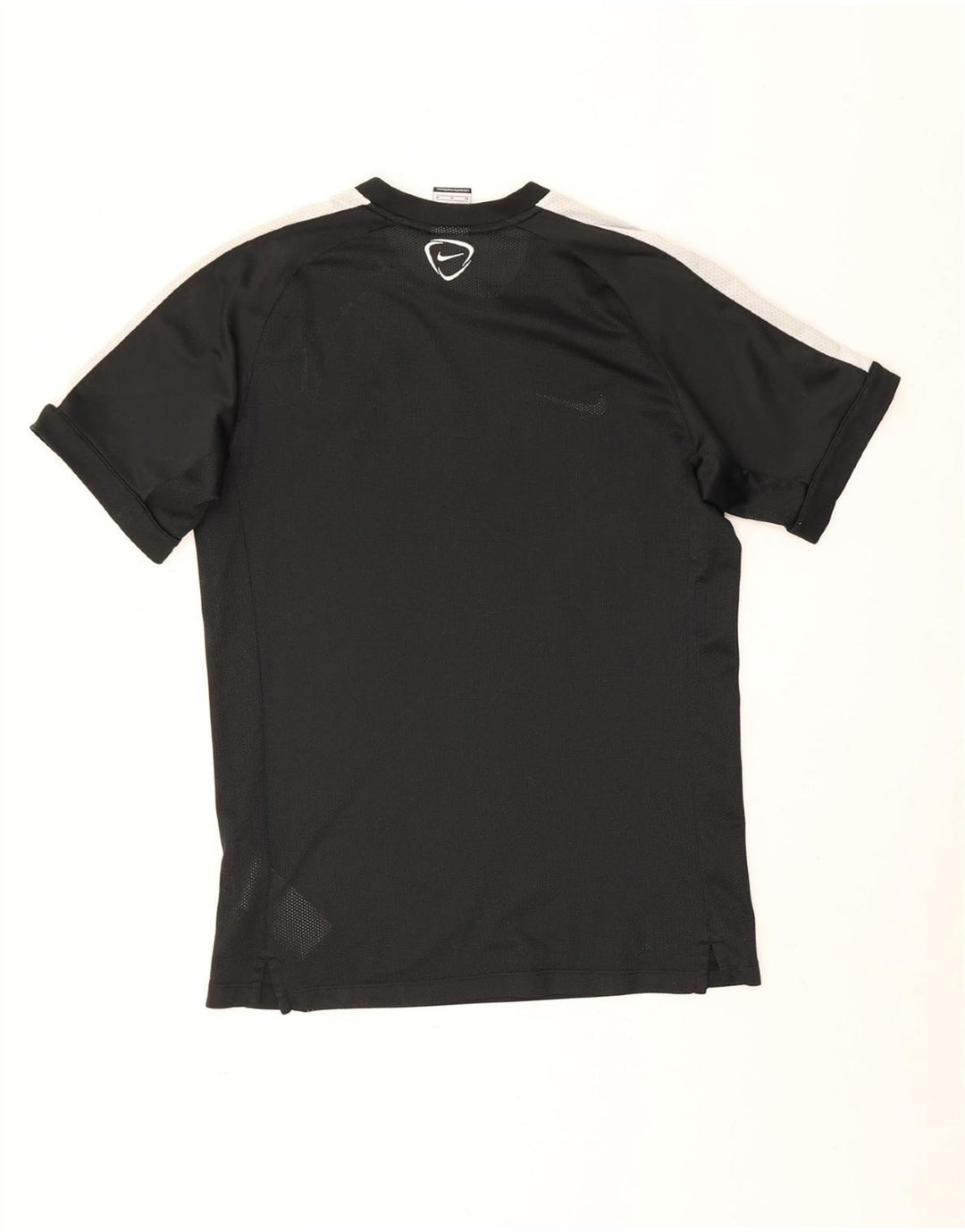 Camiseta Nike Dri Fit Graphic para hombre, poliéster color block, mediano, negro
