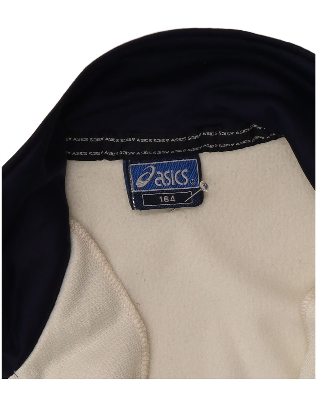 Asics - Chaqueta de chándal para niño, 13-14 años, color blanco