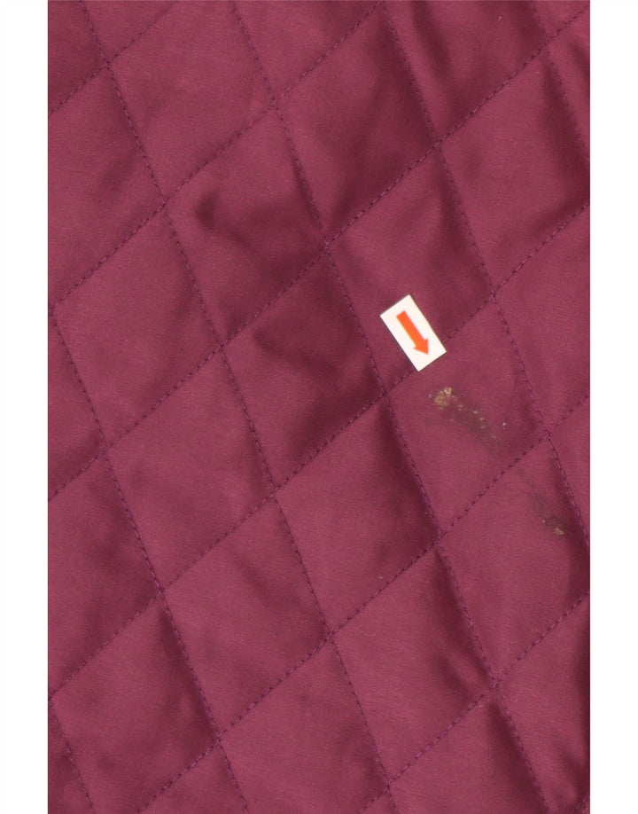 JACK MURPHY Chaqueta acolchada para mujer UK 10 Small Purple Poliéster