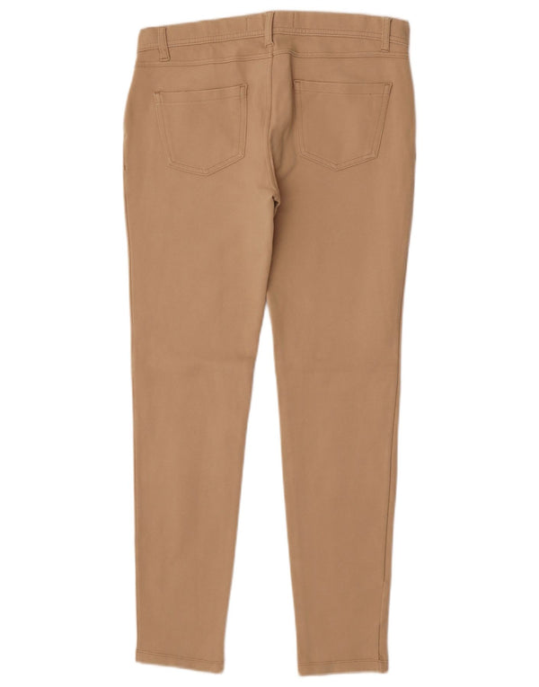 Zara Mujer Pantalones Casuales Pitillo Medianos W28 L28 Beige