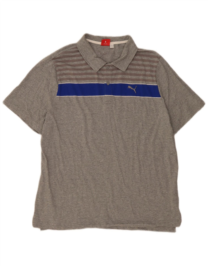 PUMA Polo para hombre XL gris color block