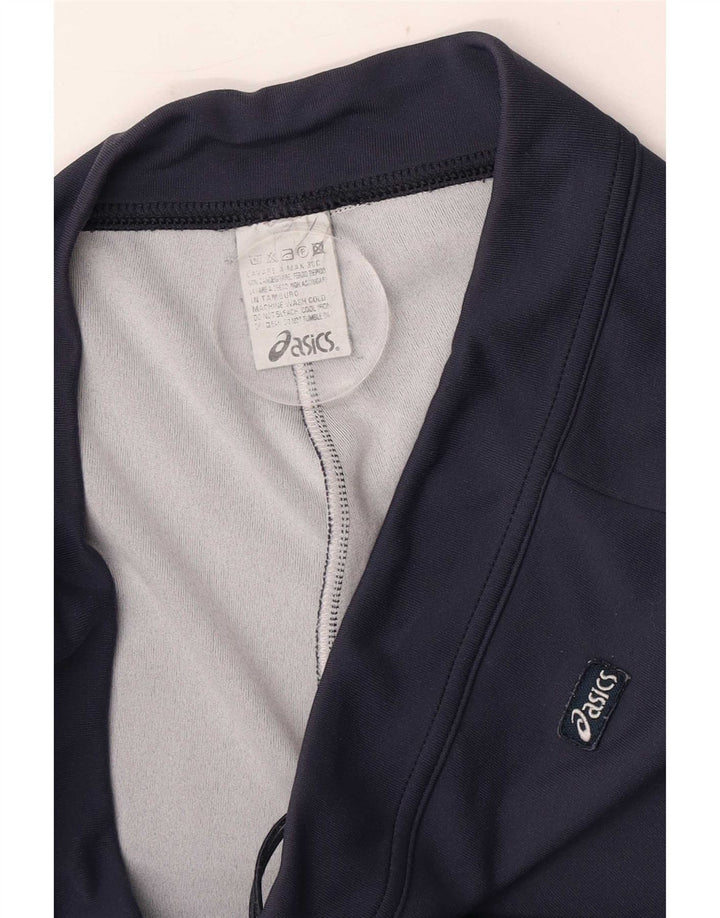 Asics Mujer Capri Chándal Pantalones Pequeños Azul Marino Poliamida