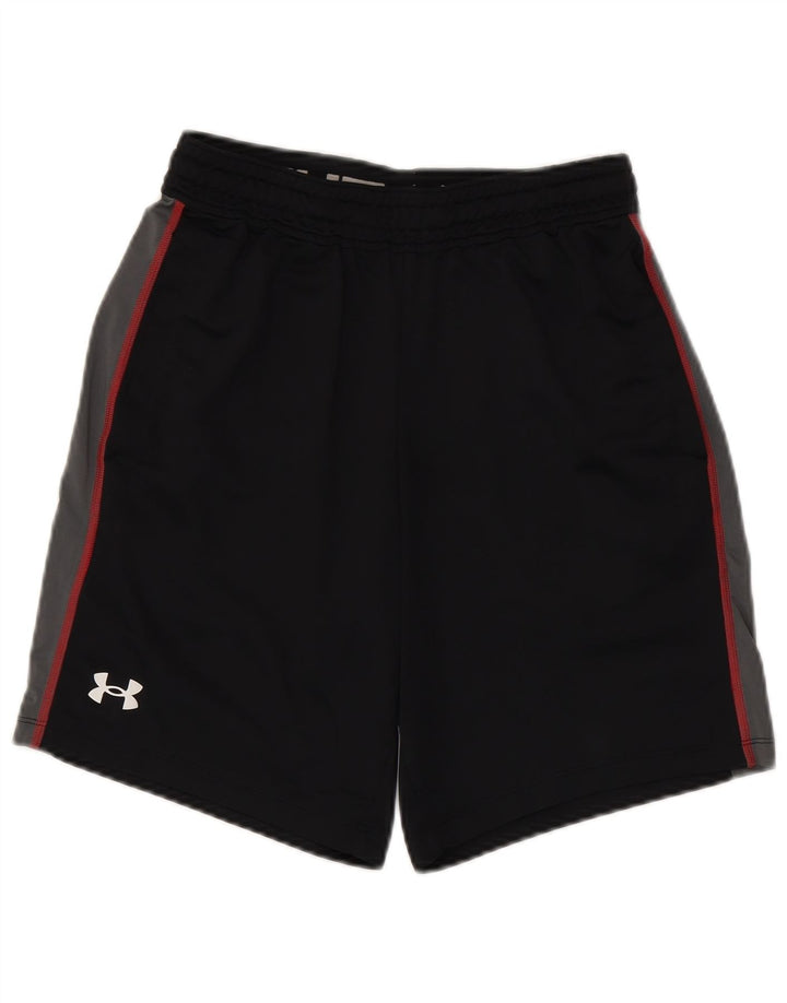 UNDER ARMOUR Pantalones cortos deportivos para hombre Poliéster color block negro pequeño