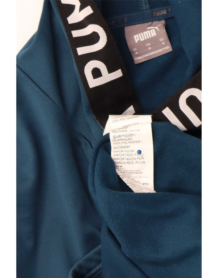 Puma Hombre Sudadera Con Capucha Gráfica Jersey Medio Azul Marino Colorblock Poliéster