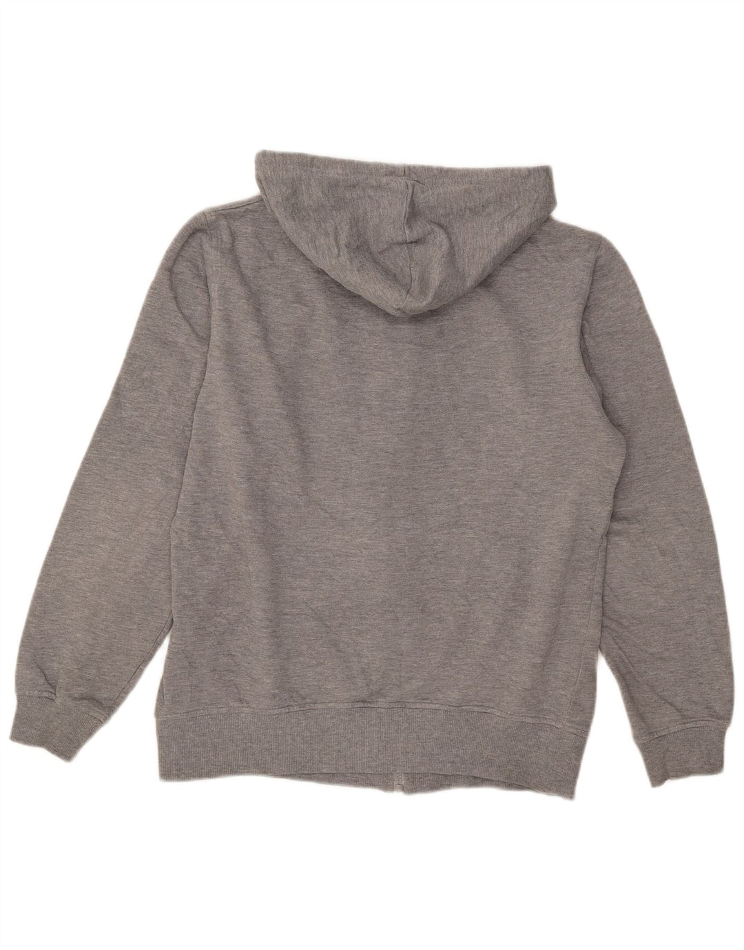 Fila Sudadera con capucha y cremallera gráfica para hombre, poliéster moteado gris pequeño