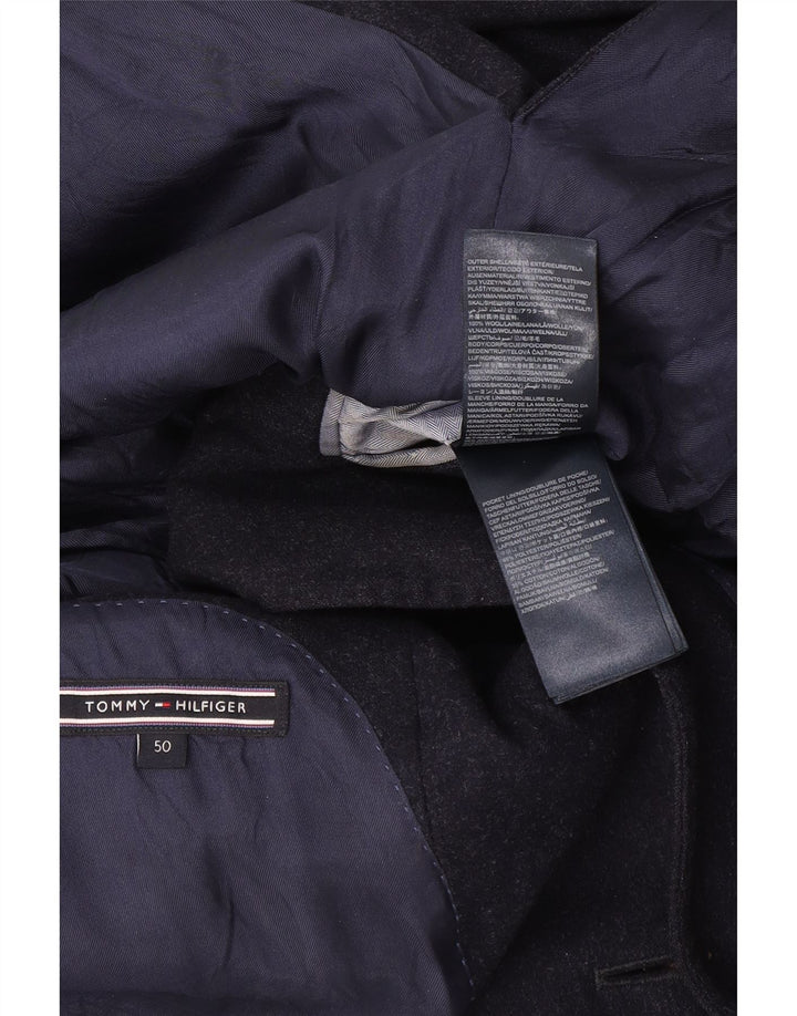 Tommy Hilfiger Chaqueta tipo blazer de 2 botones para hombre IT 50 Large Lana azul marino
