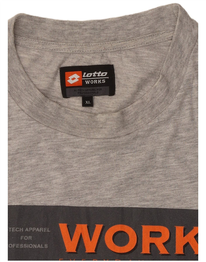LOTTO Camiseta Gráfica Hombre Top XL Gris