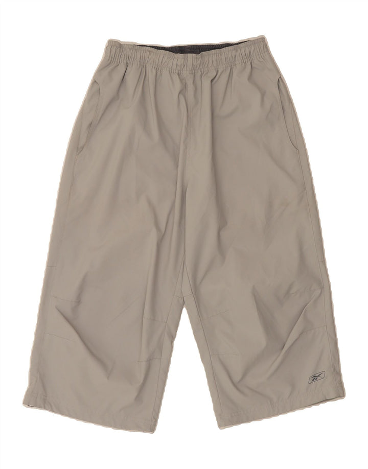 REEBOK Mens Capri Tracksuit Trousers Small Grey Polyester Vintage Reebok and Second-Hand Reebok from Messina Hembry 