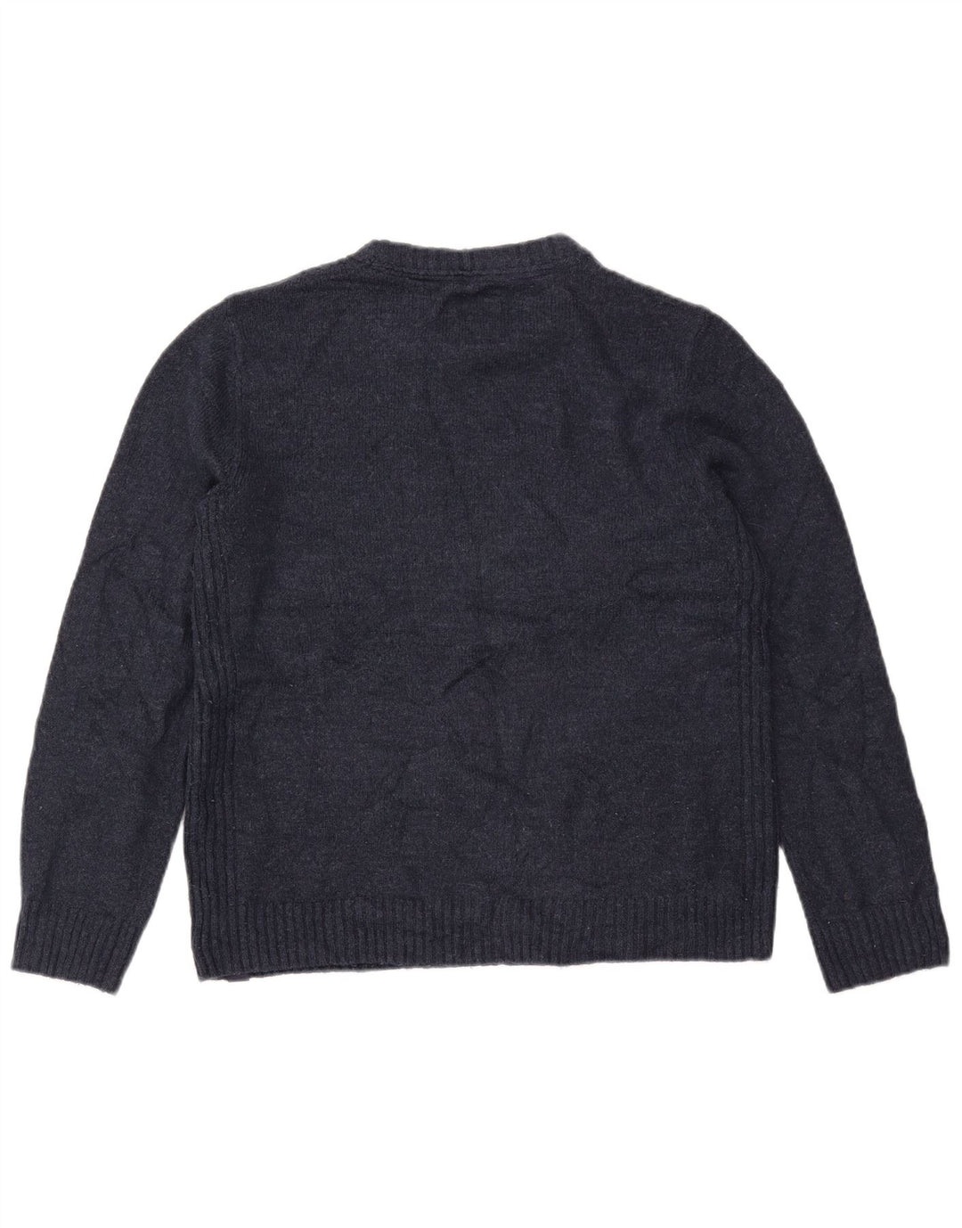 FAT FACE Suéter tipo jersey de cuello redondo de gran tamaño para mujer UK 10 Small Azul marino