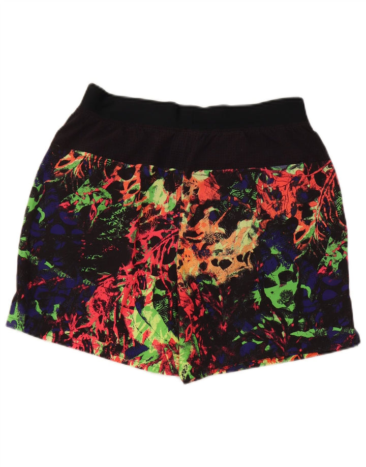 Nike - Pantalones cortos deportivos con estampado abstracto para hombre, talla pequeña, poliéster negro