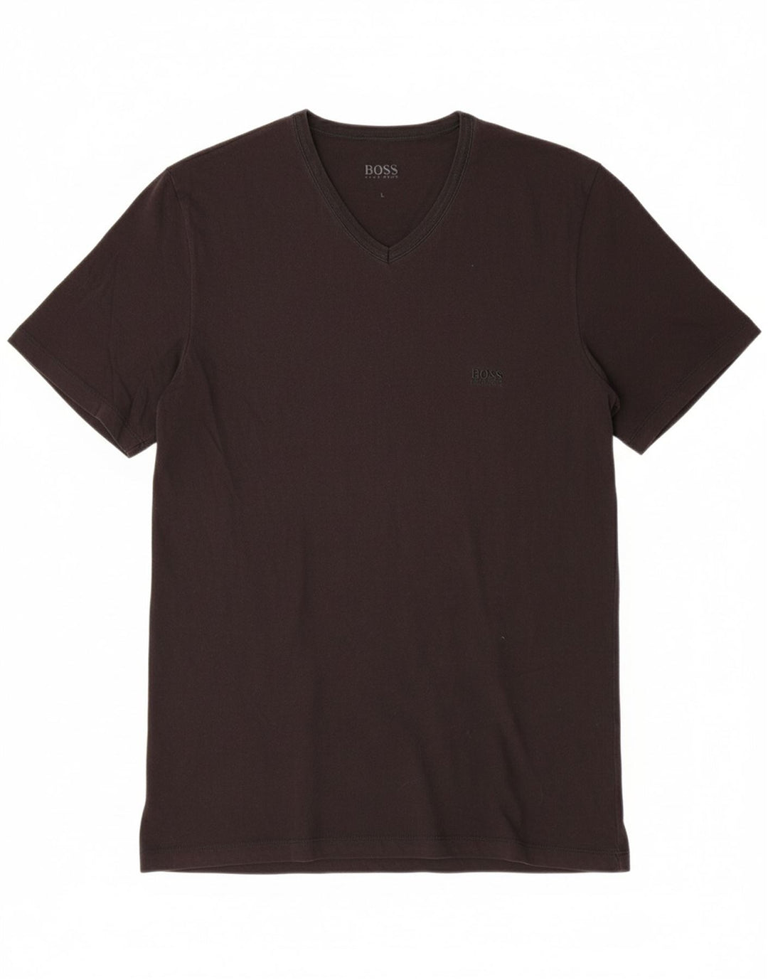 HUGO BOSS Mens T-Shirt Top Large Black Cotton Vintage Hugo Boss and Second-Hand Hugo Boss from Messina Hembry 