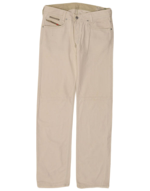 Diesel Hombre Onijo Vaqueros Rectos W29 L34 Algodón Blanco