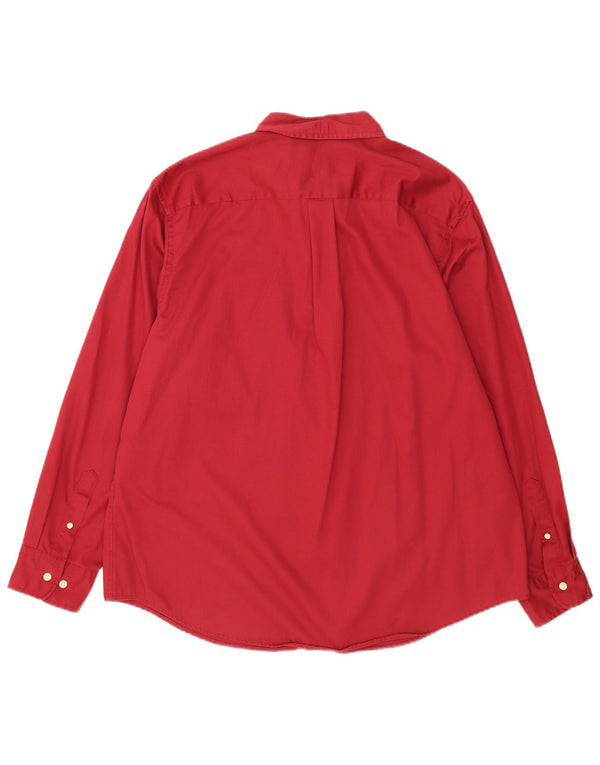 Camisa Dockers Hombre XL Algodón Rojo