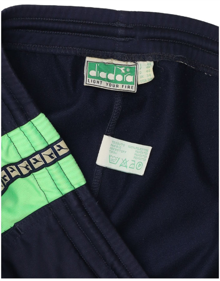 Diadora Hombre Shorts Deportivos Gráficos Grande Azul Marino Colorblock Poliéster