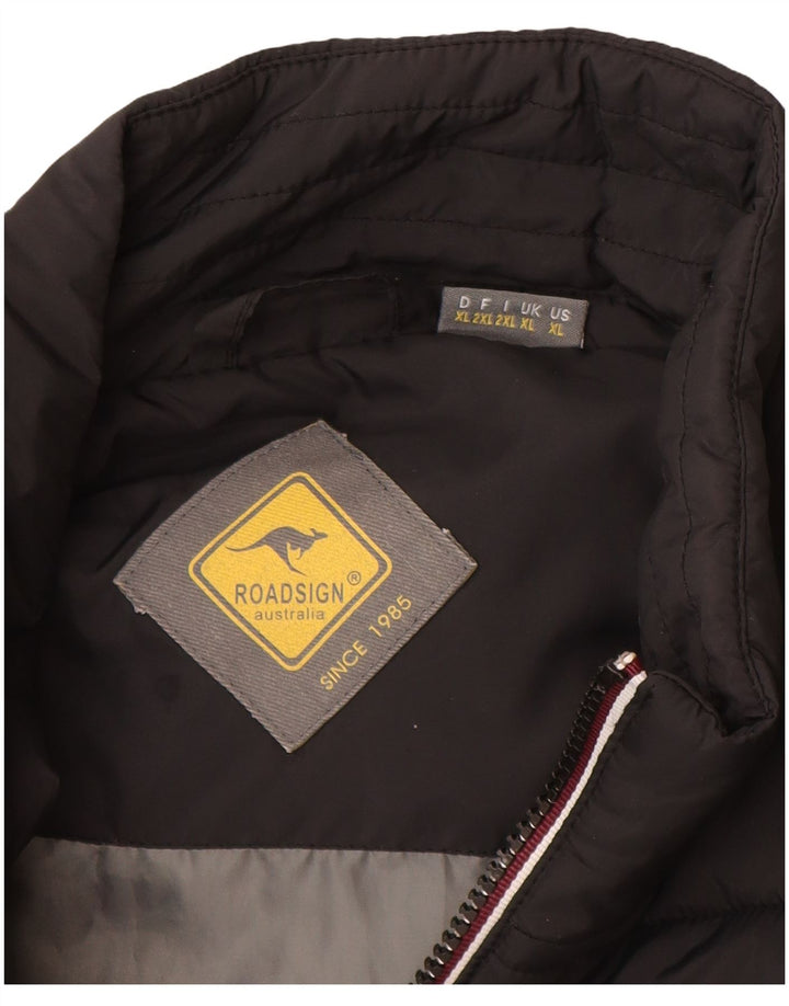 Roadsign Chaleco acolchado para hombre UK 42 XL Poliéster negro